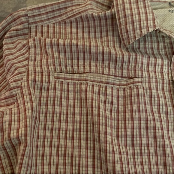 Eddie Bauer Men's Tan Plaid Button Down Shirt - Picture 4 of 10